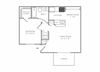 1 Bed 1 Bath Floor Plan 1 Bed 1 Bath Floor Plan at West Isle Club, Key West, 33040
